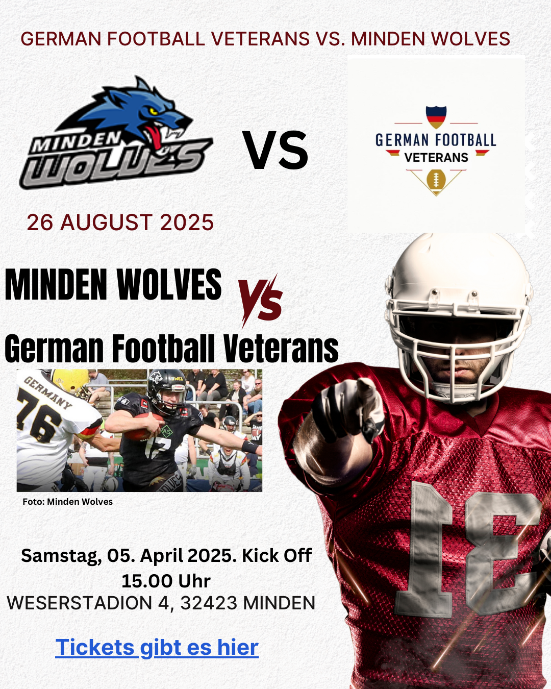 Minden Wolves vs. German Football Veterans